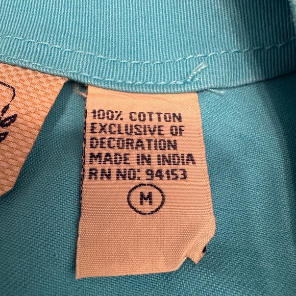 Life Style Jacket Womens Aqua Blue Stone Embellished Coat Sequin Hook Eye Size M - Picture 13 of 14